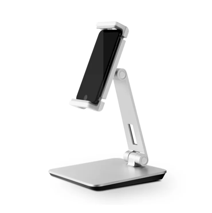 AP-7XN Adjustable Tablet Stand for Desk Hands Free Aluminum Alloy Smart Phone Holder for iPhone iPad Air Mini Pro 4.7'-12.9'