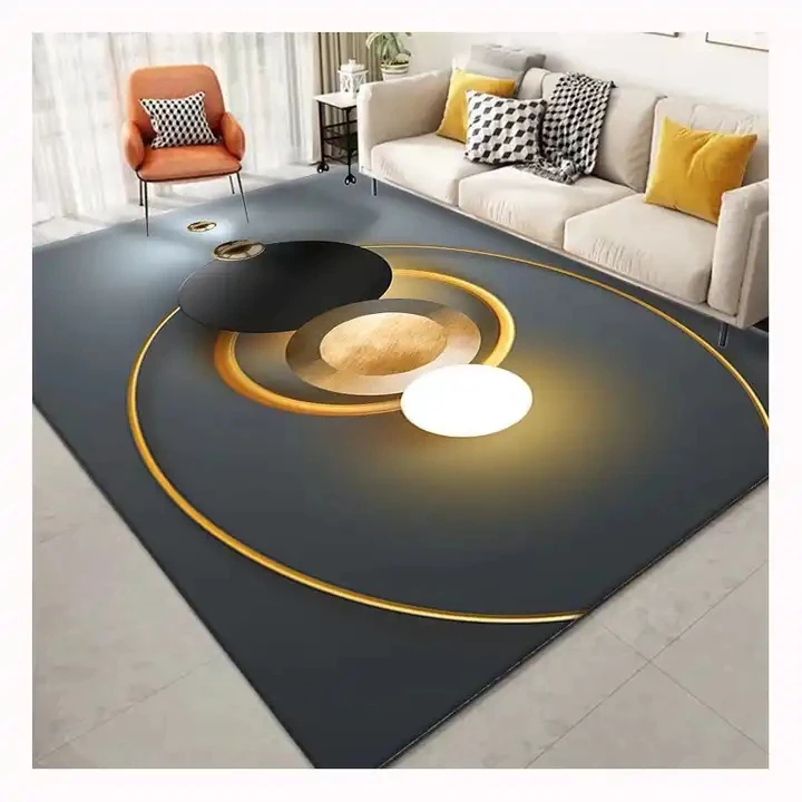 Whole Living Room Carpet Anti Slip Bedroom Carpet Crystal velvet Area Rugs Soft Washable Bedside Mat 3D Printed carpets and rug