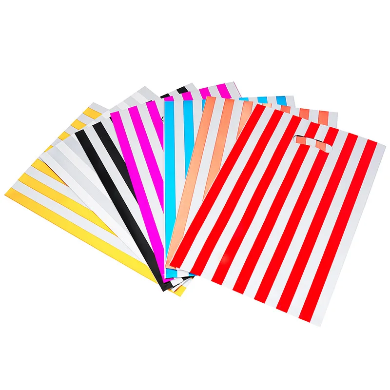 Birthday party aluminum film bag stripe return gift bag