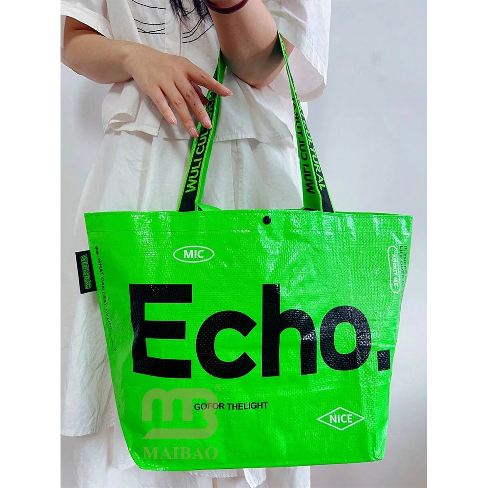 Custom fashion handles non-woven bag Promotional clothing Reusable nonwoven Fabric PP Laminated Non Woven Shopping Tote Bag