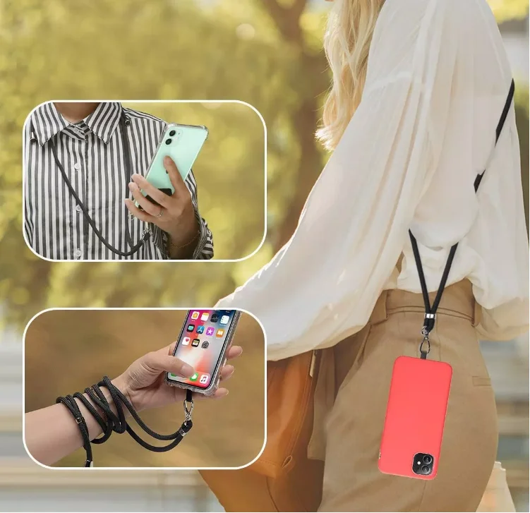 Factory Wholesale Mobile Phone Case Universal Lanyard With Patch Straps