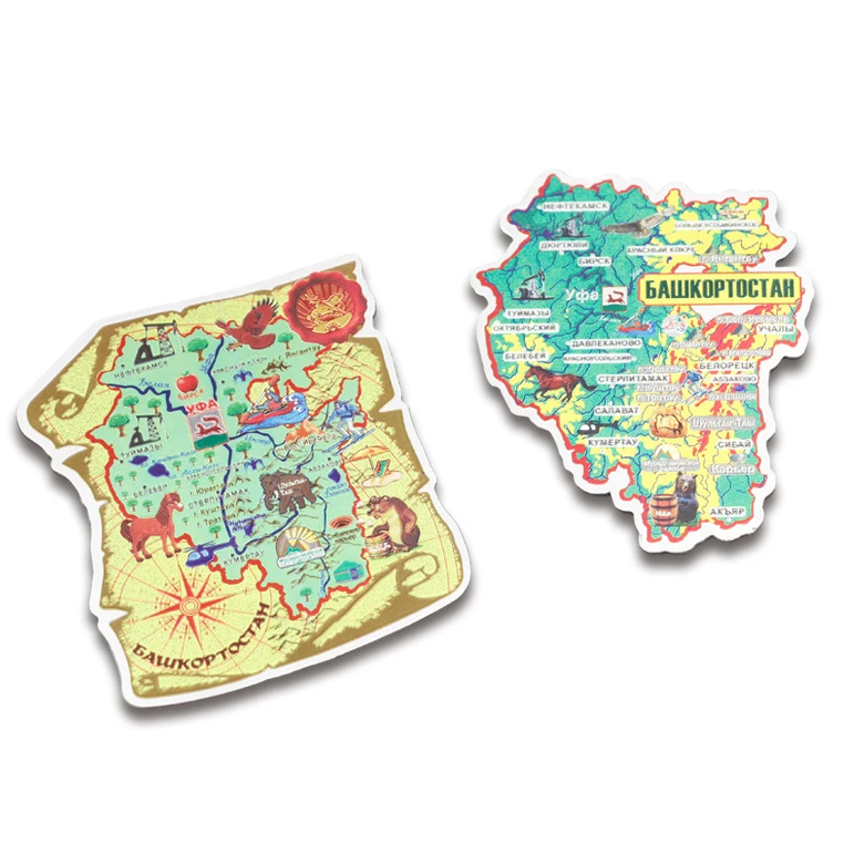 New Product Funny Door Magnetic Germany Souvenir Heart Cup Shaped Home Aluminum Foil Fridge Magnet