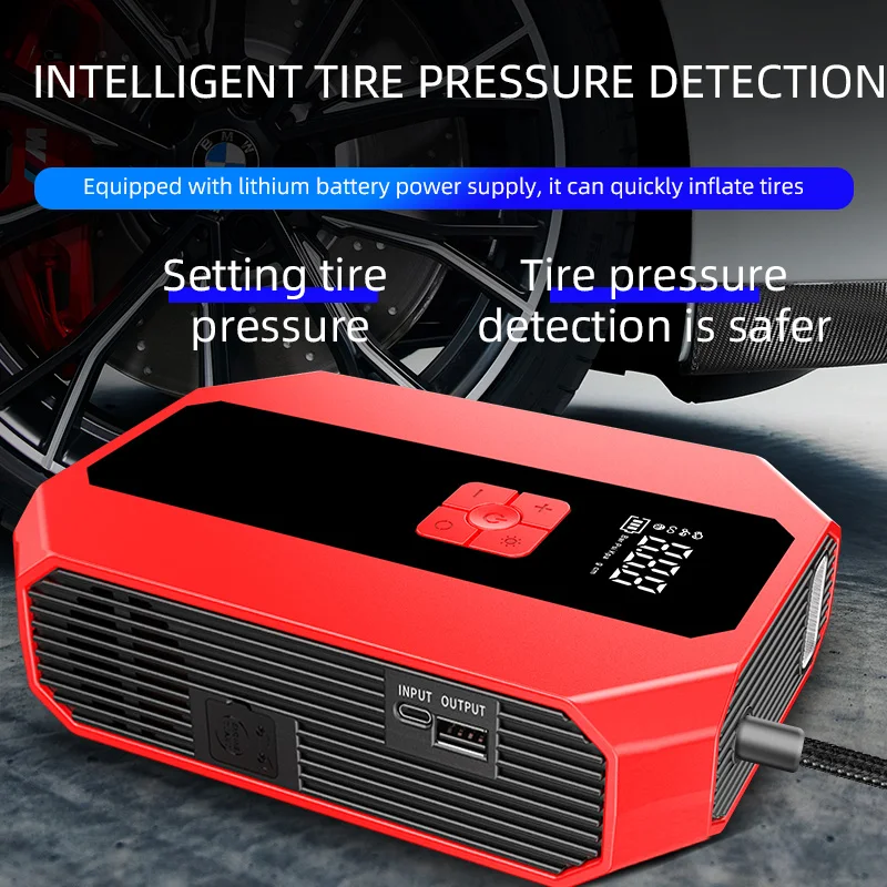 Sharmeal Cheap Remax Portable Modul Kit Air Compressor Multifunction Inflator Car Jump Starter