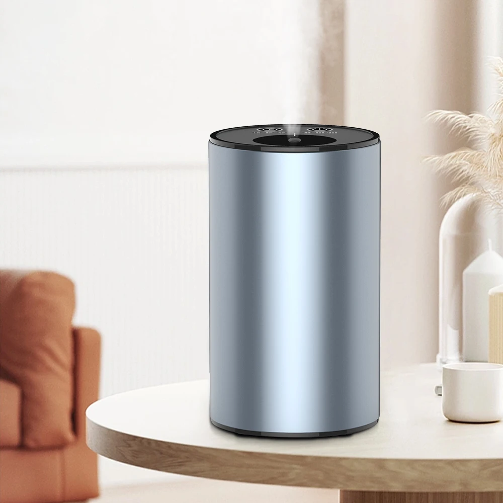 Small Luxury Perfume Smart Aluminum Alloy Scented Waterless  Air Freshener Aromatherapy Scent Car Essential Oil Aroma Diffuser