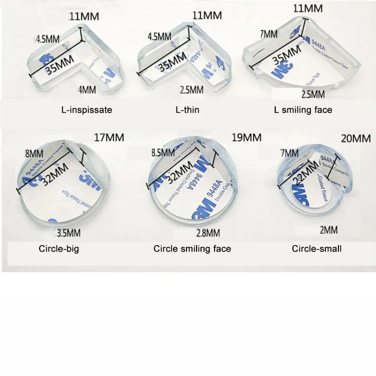 Детская безопасность для дома утолщенная Высокая Прозрачная силиконовая защита от столкновений угловой стол