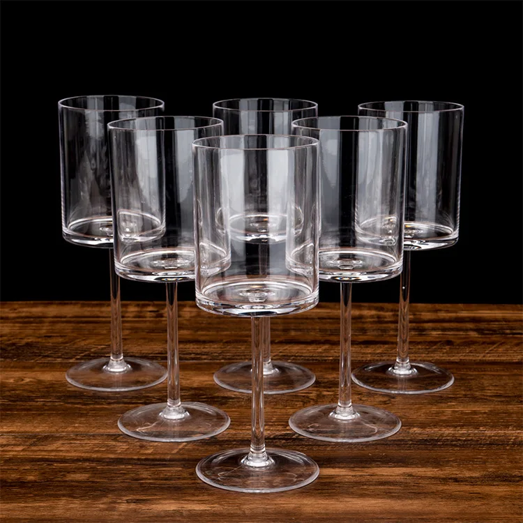 150-400ml Clear Acrylic Glass Drinkware Plastic Champagne Glasses Flutes Elegant Plastic Wine Glasses