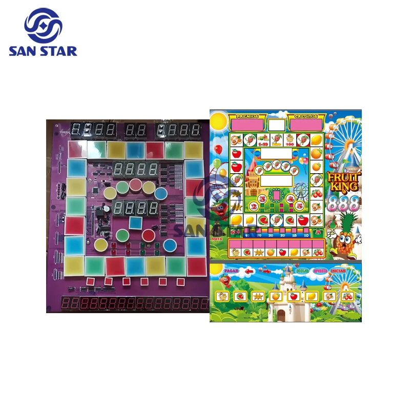 Fruit king 5 Mario Machine Kit Mario PCB with Acrylic Fruit King 5