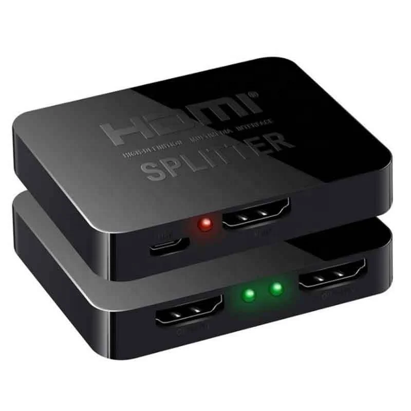 HD 1080p 60Hz 4k 1X2 Splitter 1In2 OutHDMI divisor Support Smart EDID HDCP Port Splitter 1x2 for 4K TV DVD