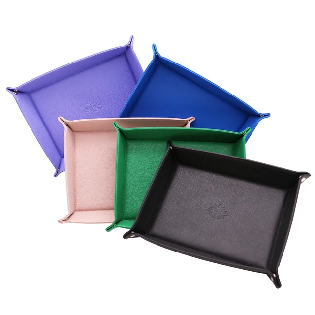 2022 Home Leather Valet Tray Home Jewelry Storage Basket Box Case Tray Key Coin And Phone Wallet leather tray