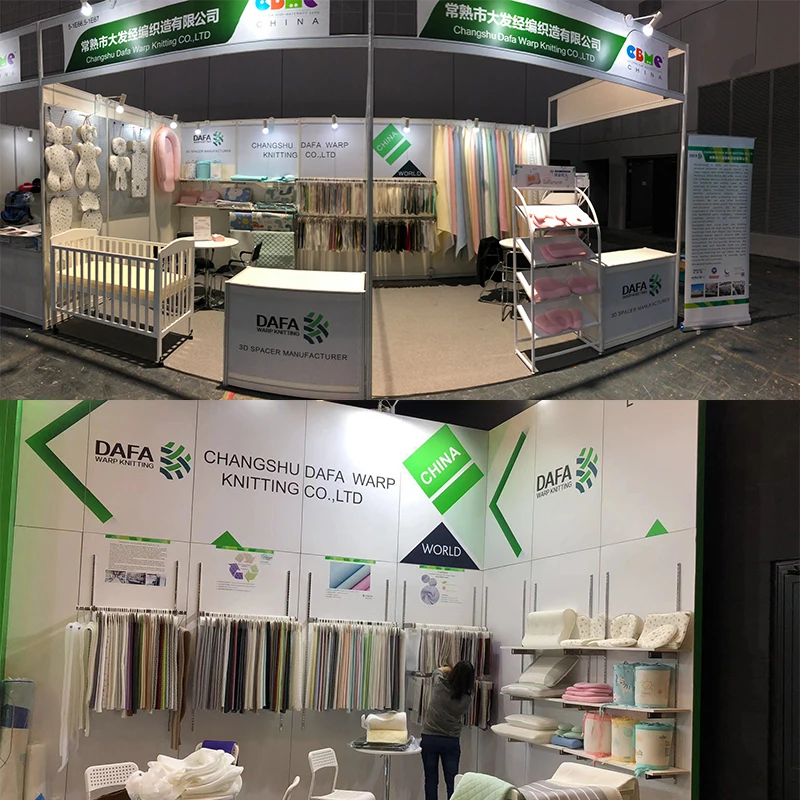 Double color jacquard mesh line pattern 3D mesh sandwich mesh