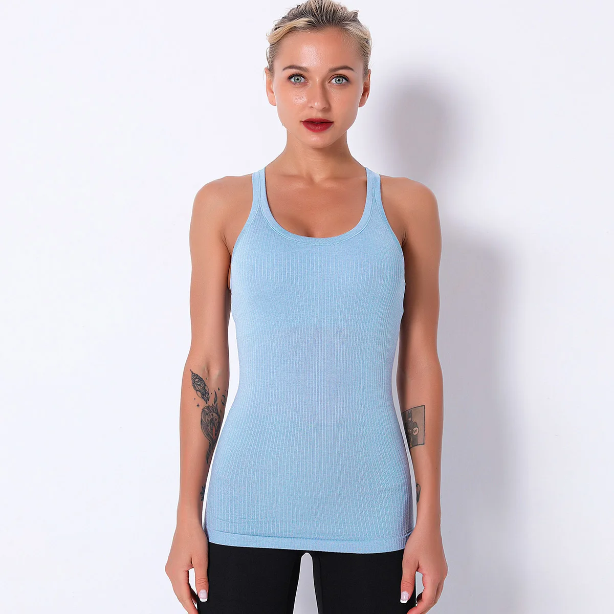 
Girls body shaping sexy nylon spandex sport camisole 