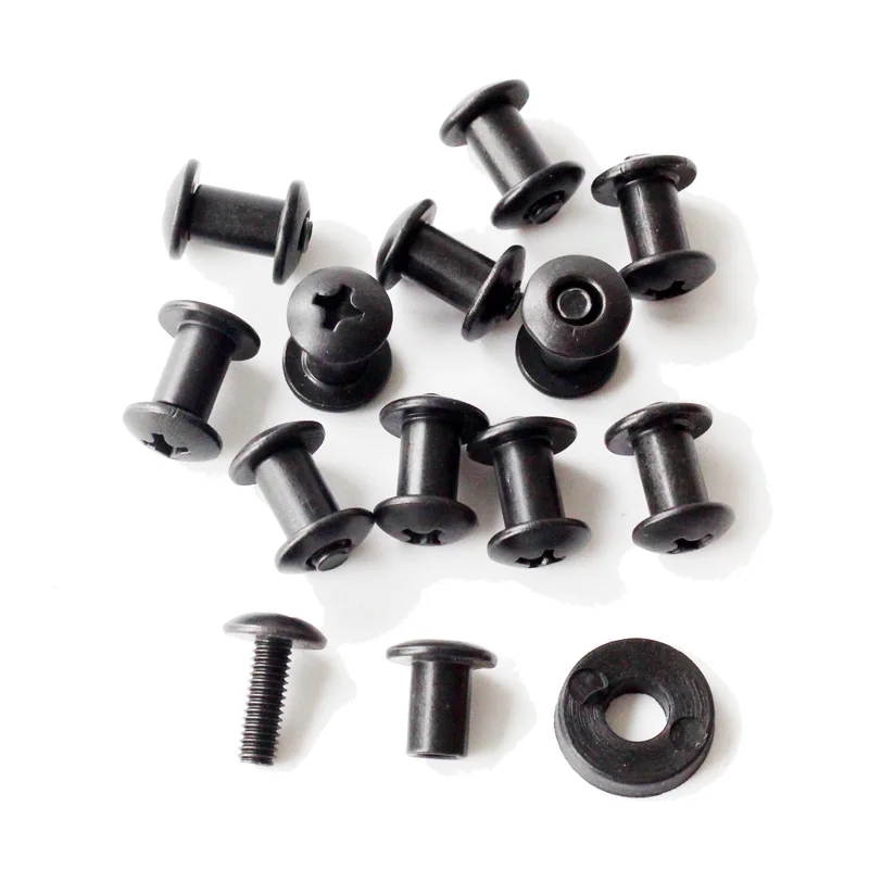 Factory direct supplier kydex tek lok  Double-sided screw Black book Knife handle case screws Sex bolts chicago screw
