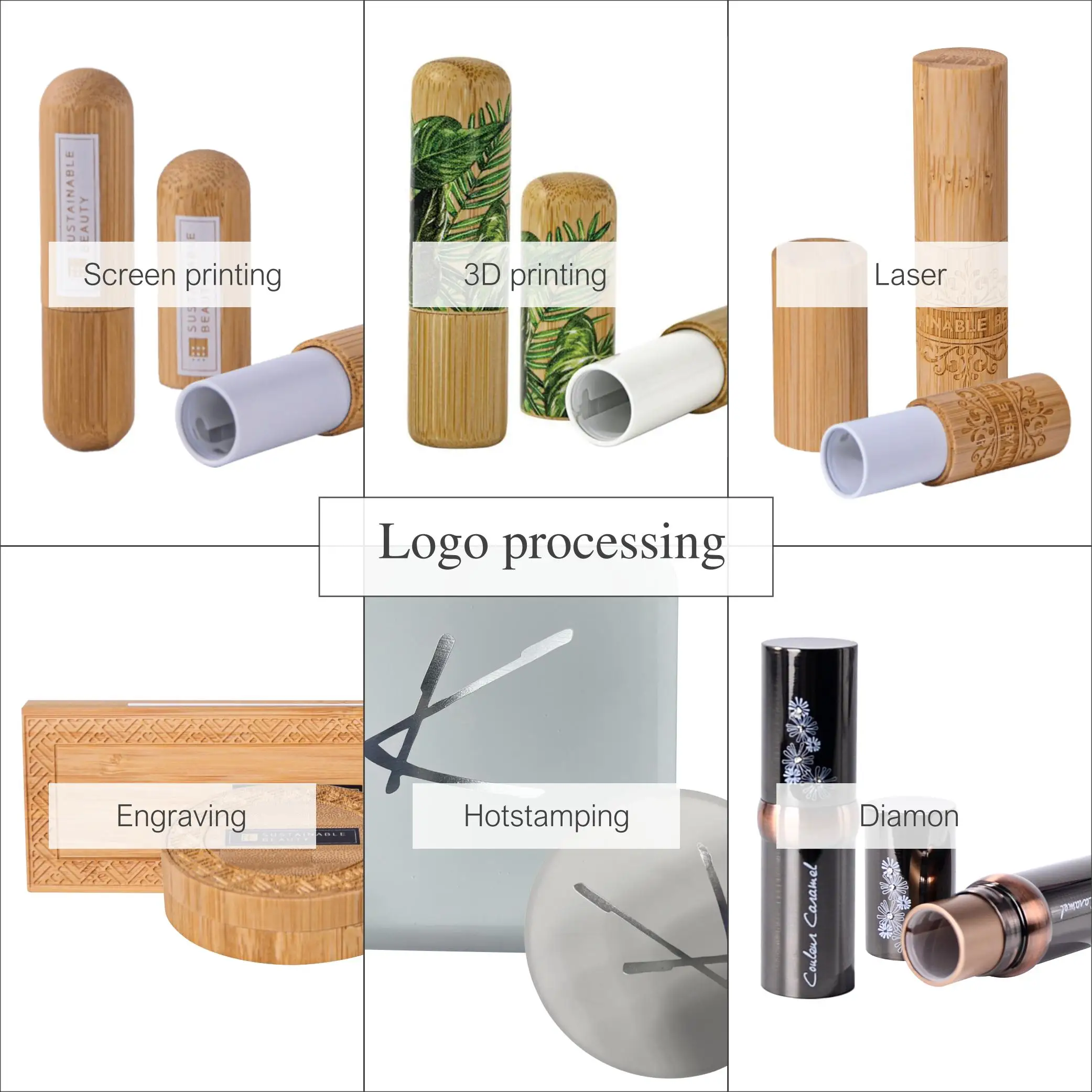 Twist Push Pull Roll up Screw Closure Cap Cover with Safety Seal Refillable Standing Gold Collar Lipstick Lipbalm Tube