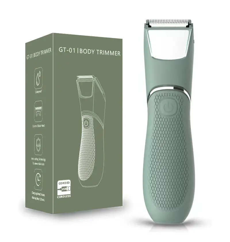 2022 Electric Groin Skin Safe Grooming Shaver Clippers Shaper Waterproof Balls Body Hair Trimmer For Men