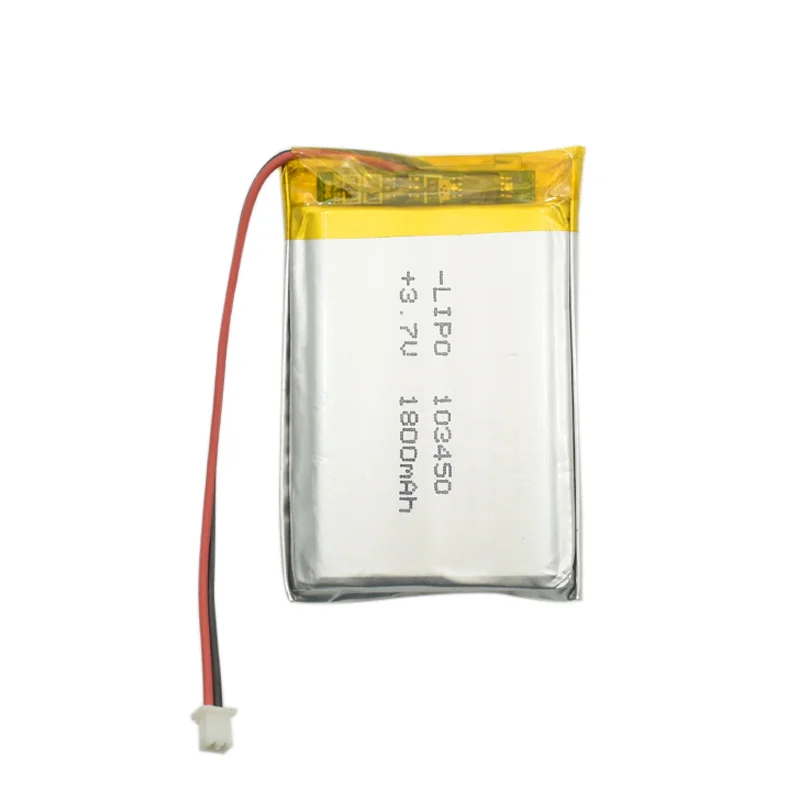 GEB 103450 lithium polymer 3.7V battery 1800mah high quality rechargeable lithium polymer battery for Wearable Devices