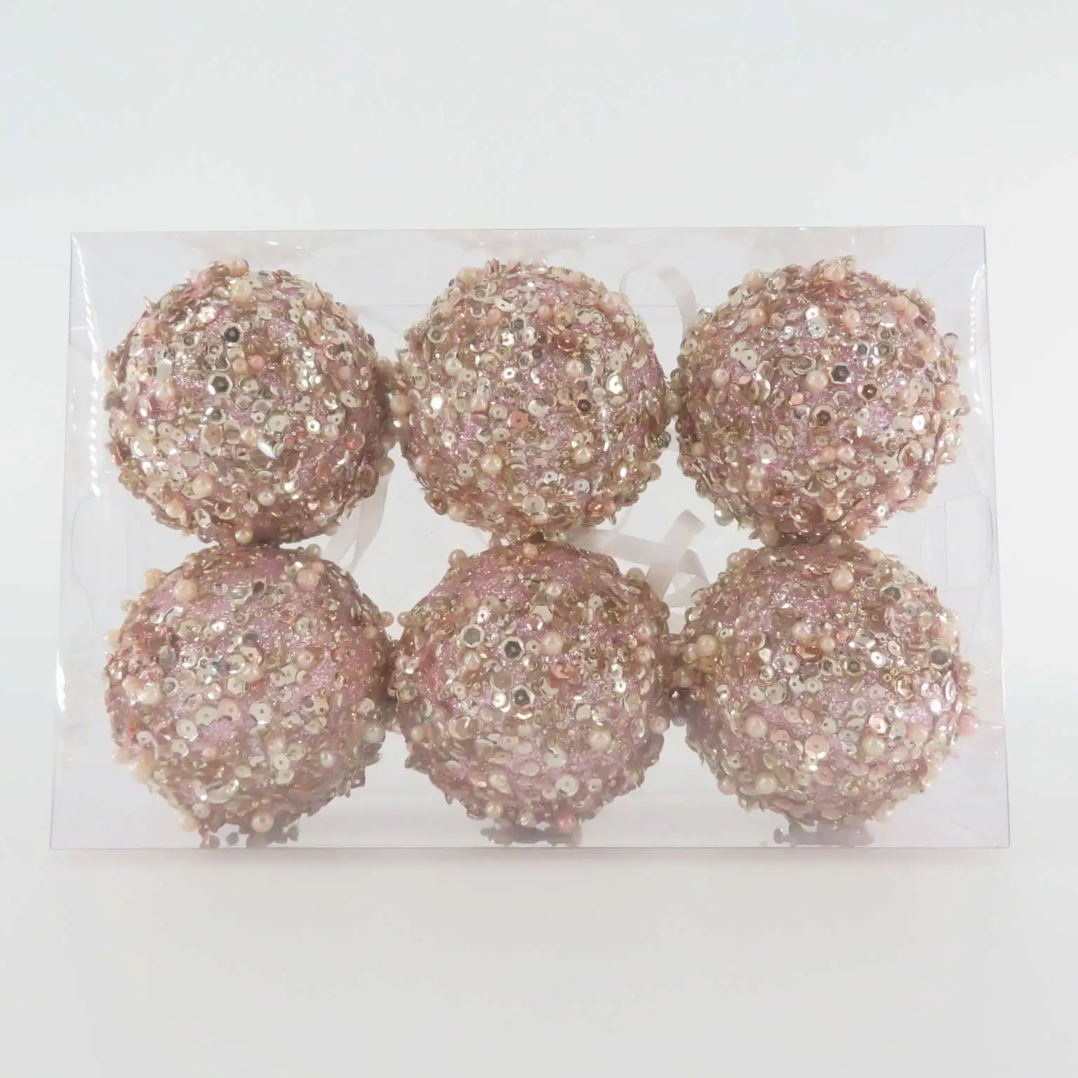 Factory Wholesale 80mm Irregular Sequin Christmas Ball Decor Indoor Ornament