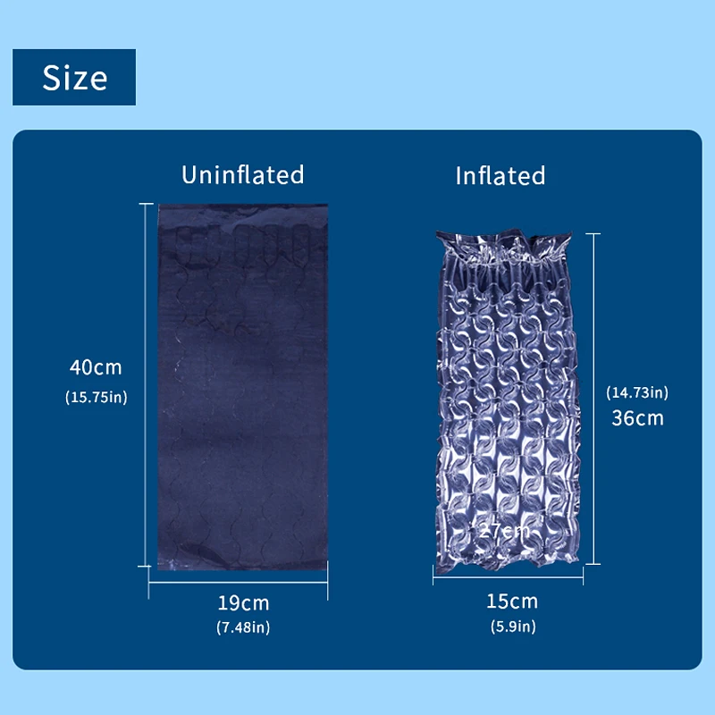 Plastic Packing Cost Save Bubble Film Air Filling Protective Packaging Air Pillow Film Bubbled Air Roll