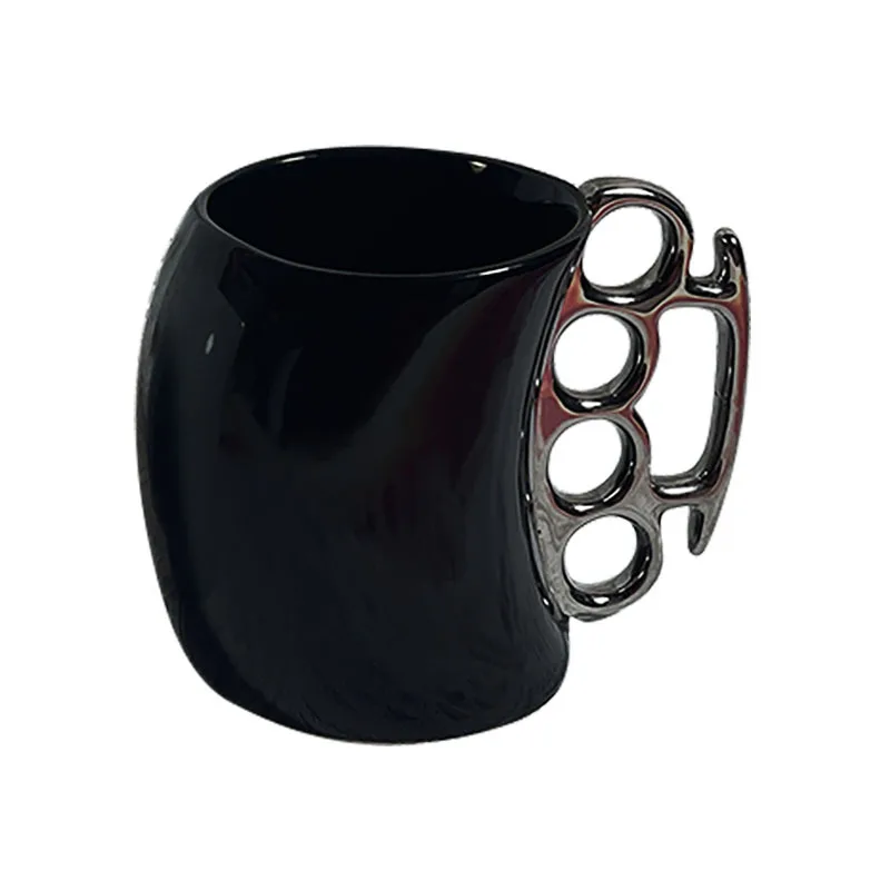 OEM ODM Ceramic Mug Brass Knuckle Fist Porcelain Mugs Party Coffee Tea Mug Cup