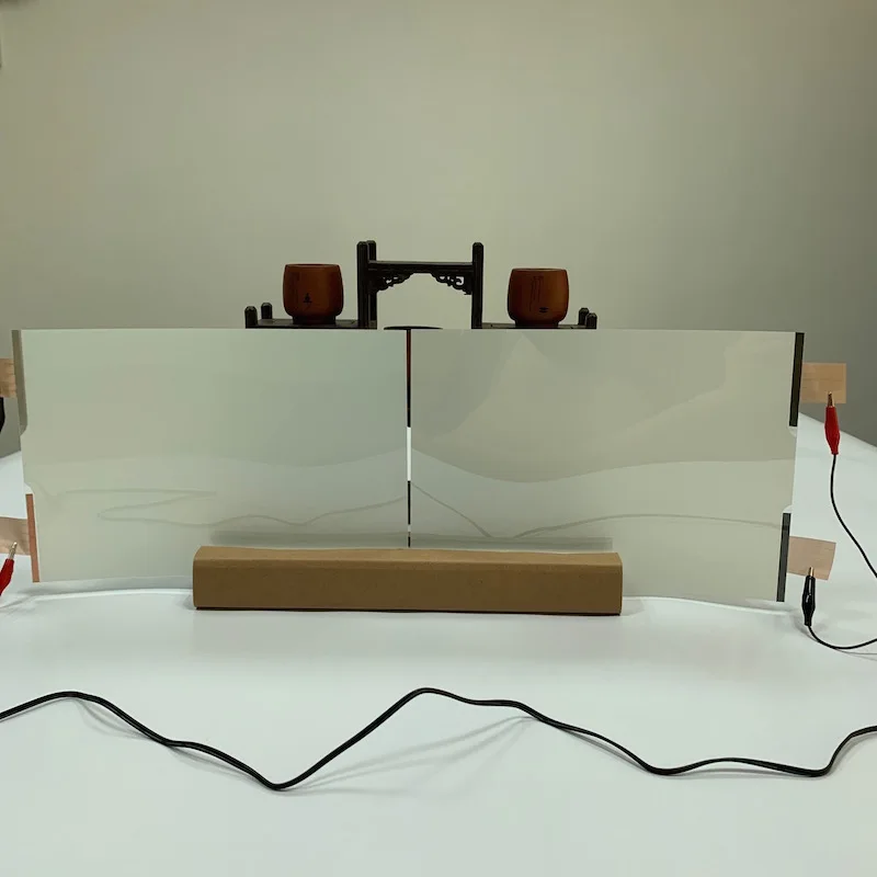 Good After Sales Services Privacy Smart Tint Glass Advertising For Hotel Bathroom