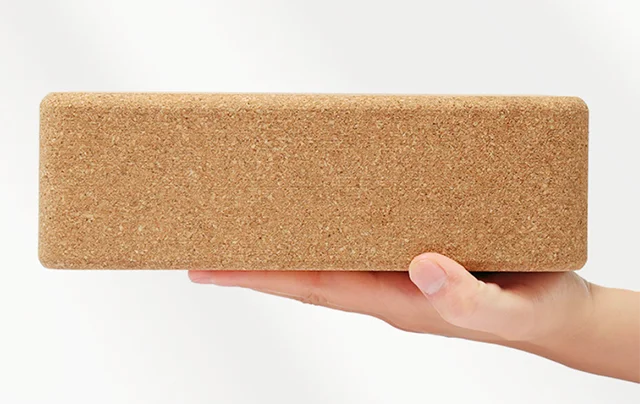 Natural Cork Environmental friendly sustainable Fitness Exercise Eco-friendly High Density Cork Yoga Brick