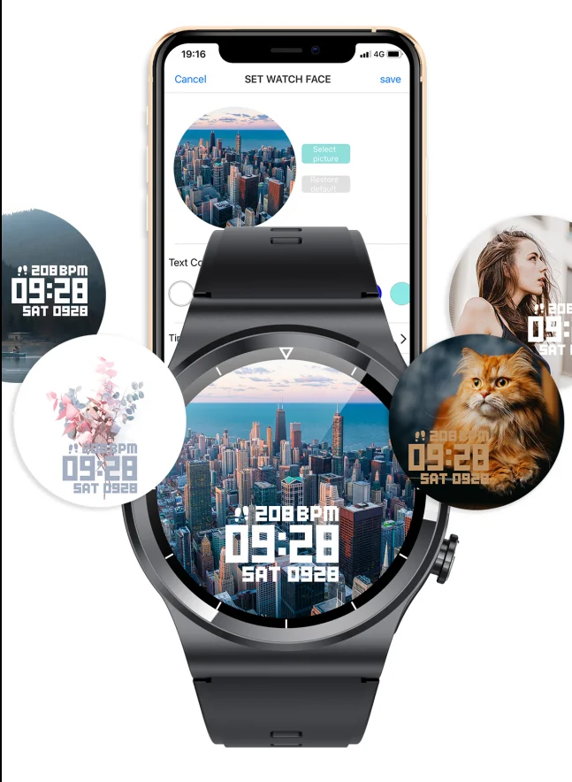 Hot sale sports remote control camera with earplugs wireless two-in-one sports smart watch