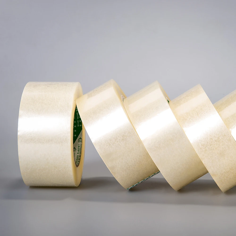 Хорошая цена непромокаемая цветная прозрачная акриловая лента из полипропилена от производителя прочная клейкая упаковочная