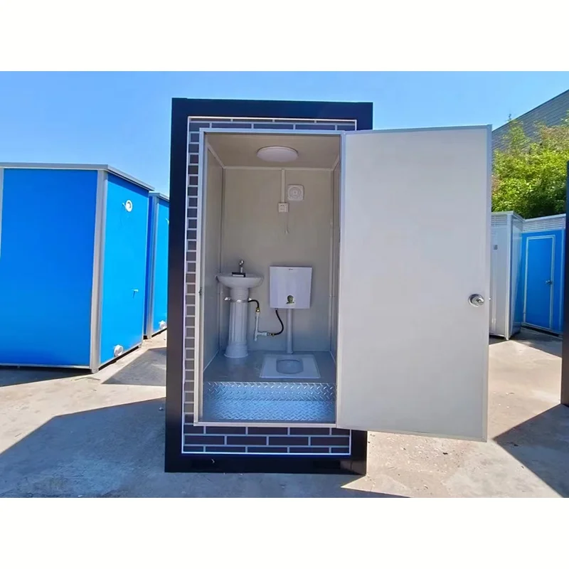 Practical multi-person Public prefab toilet Luxurious portable sanitary bathroom portable mobile toilet shower room