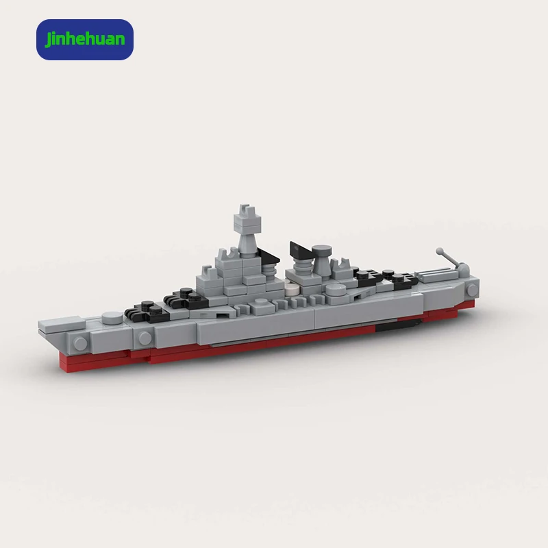 Hot Sale Assembled Building Block Mini Grey Model Moc Bricks Small Ship for Boys Military Ship Building Blocks Sets
