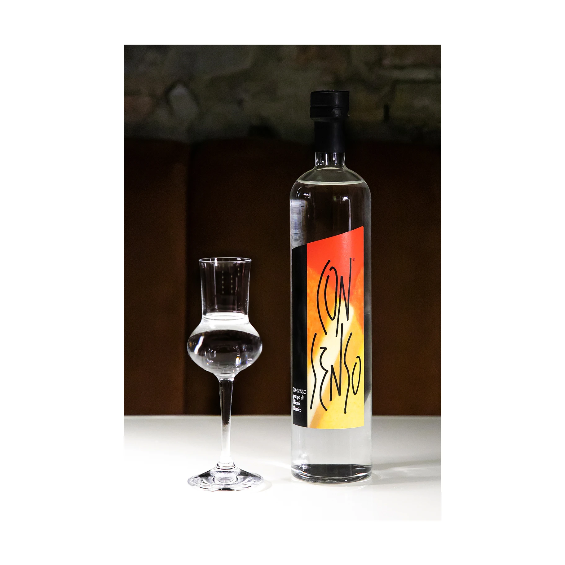 PRIME GRAPPA дистиллированная из чистого CHIANTI CLASSICO POMACES 500 мл в подарочной упаковке итальянского