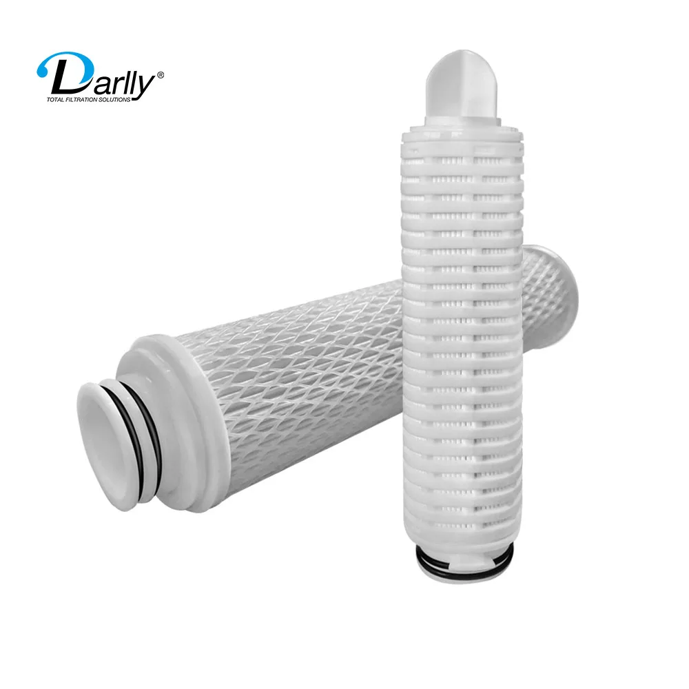Hangzhou 2023 Darlly New Industrial Pleated Filter Polyester Depth Water Filter Cartridge Element for Industrial Filtration