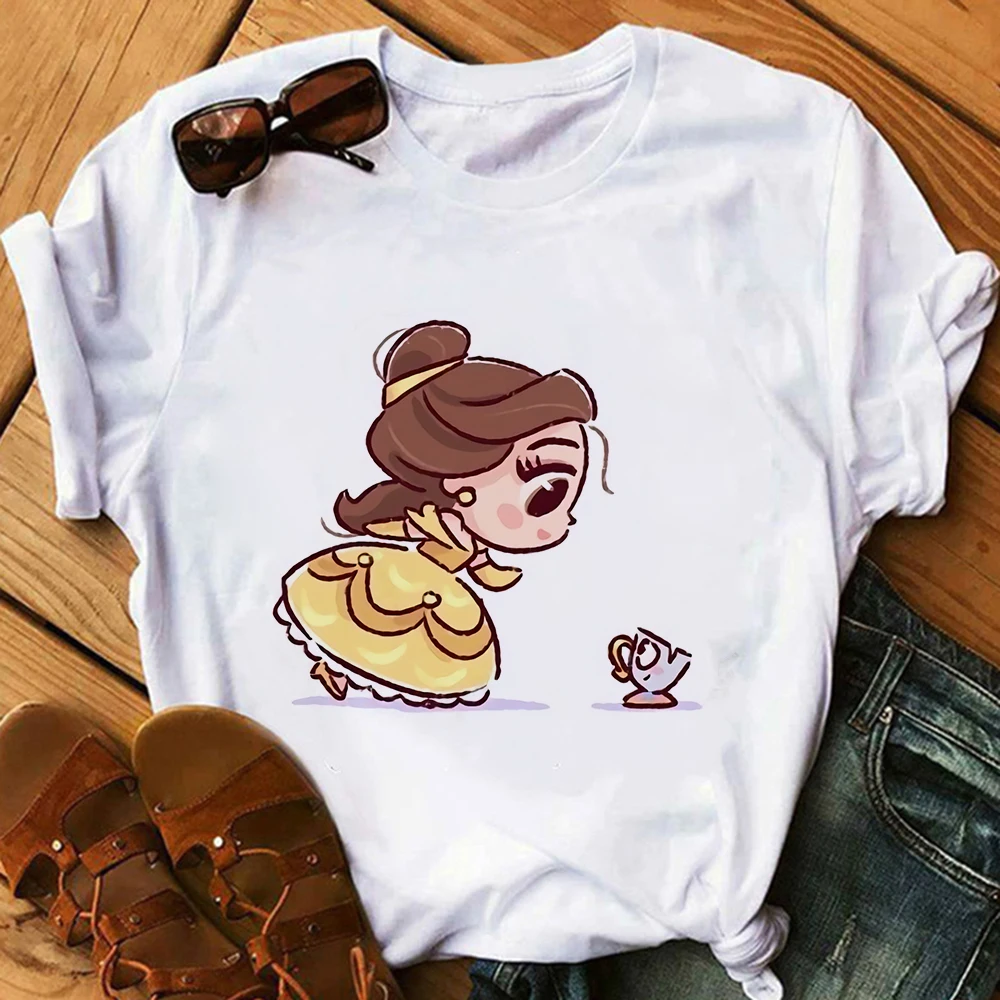 2022 Princess T Shirt Women Cute Anime T-shirt Funny Cartoon Graphic Tshirt 90s Fashion Top Tees Female