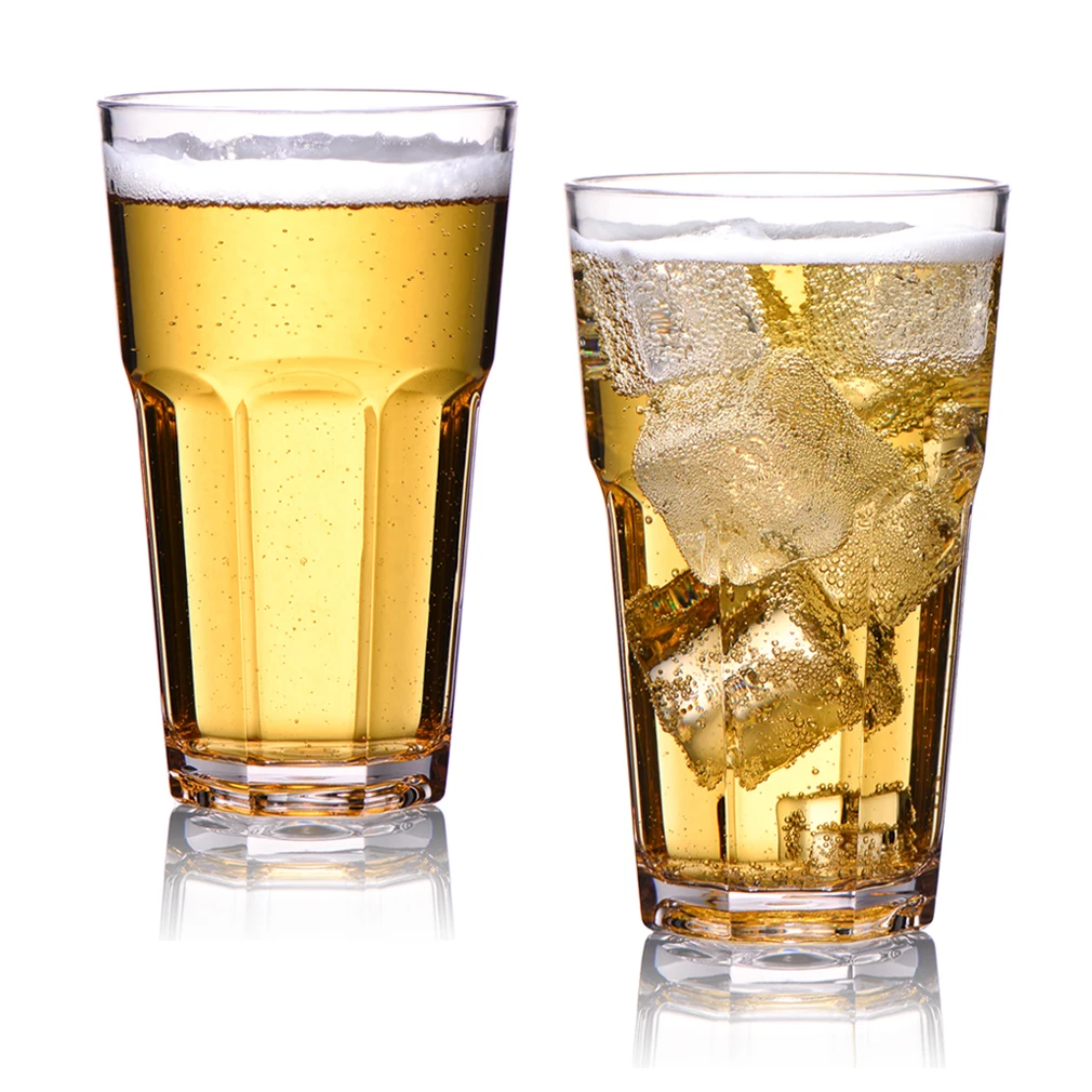 Michley Logo Make 12OZ Unbreakable Pub Tritan Cup Water Tumbler Bar Plastic British Beer Glasses