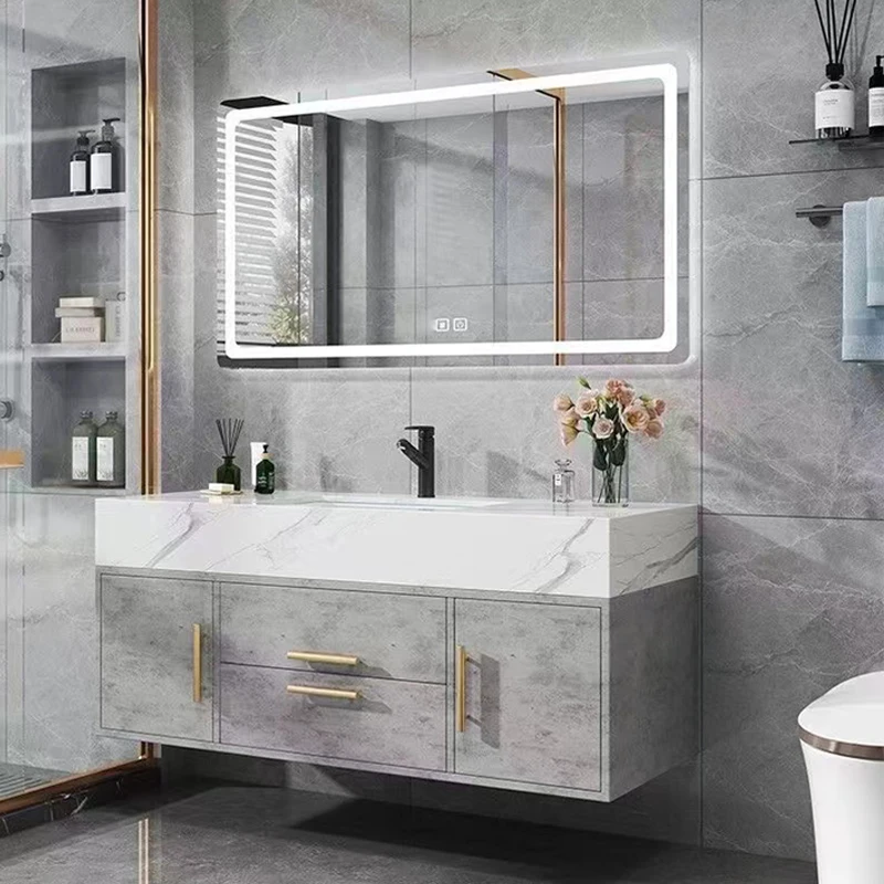 modern vanity bathroom furniture 24 inch unit cabinet sink washing basins designs wood smart home cabinet wall mirror cabinets