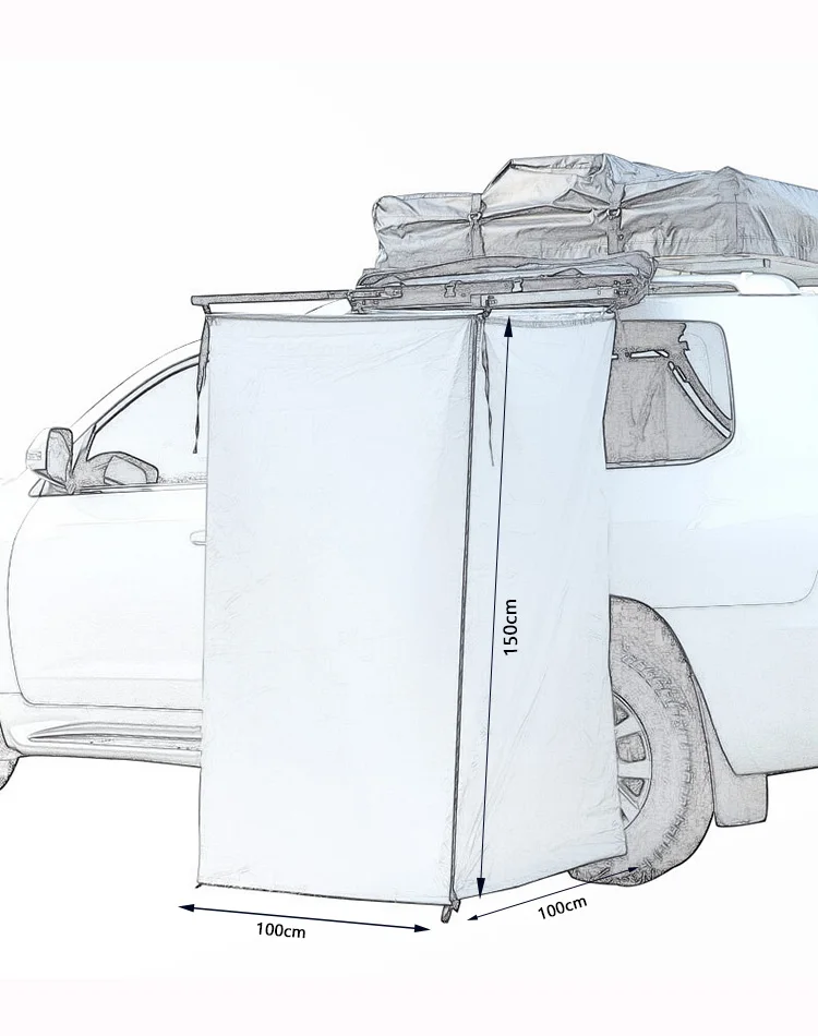 Unistrengh Offroad shade Privacy Car Side Ensuite Awning camping Toilet bathing Change Room Shower Tent