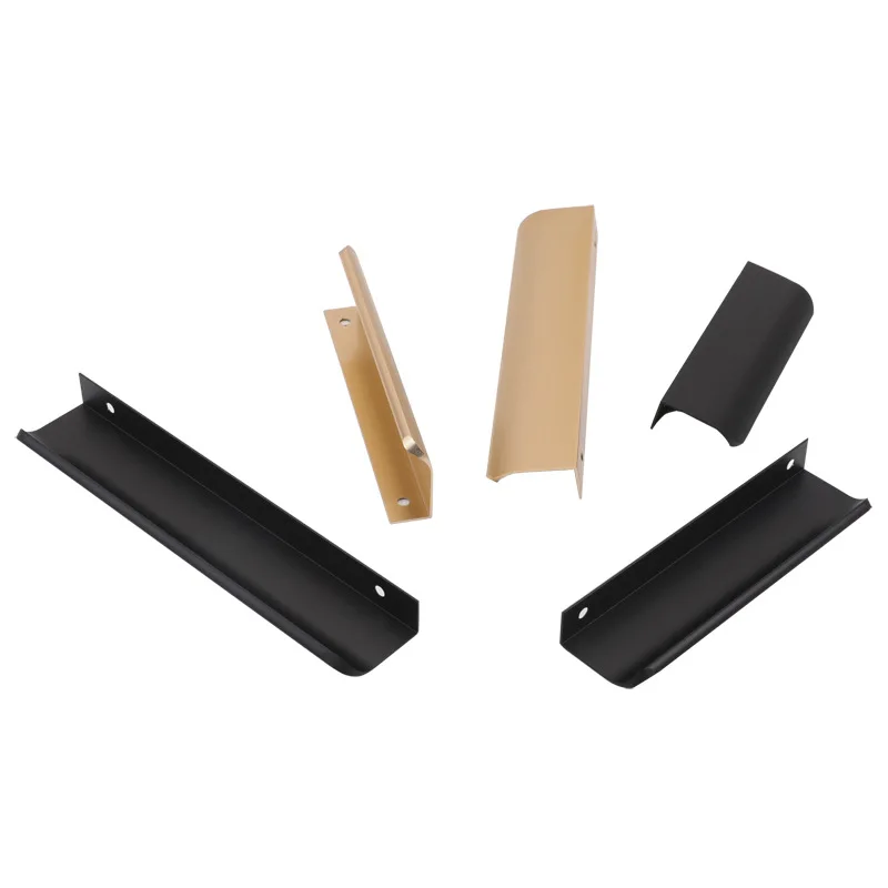 Hoone Hot Sales Conceal Hidden Aluminum Alloy Recessed Long Drawer Door Cabinet Furniture Handle