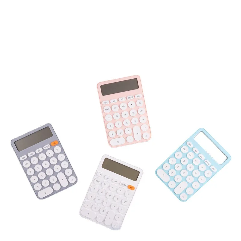 Calculators Desktop Size 6.3 * 4.3in/16 * 11cm, DECKLIT Battery 12 Digit Desk Calculator Extra Large LCD Display