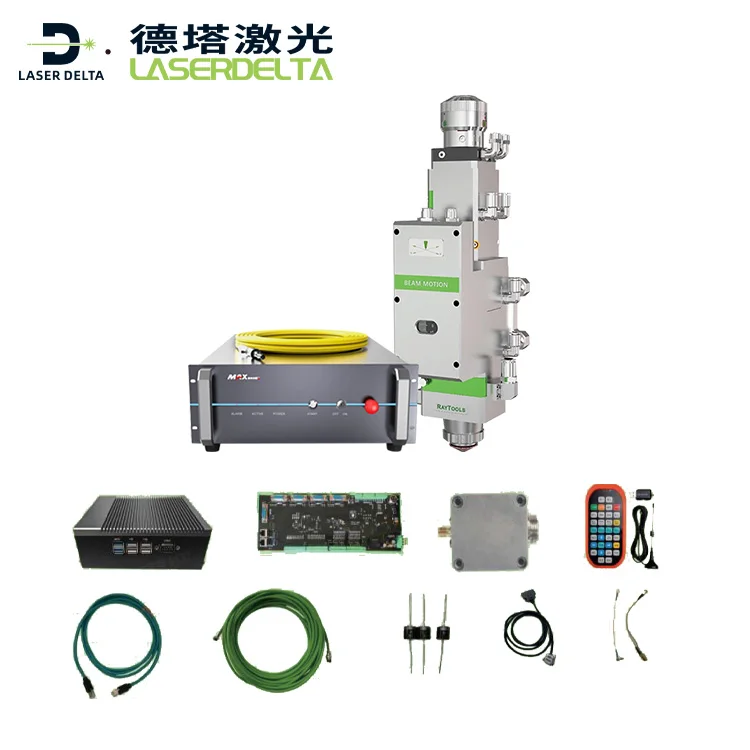 MAX 3000W fiber laser source Raytools laser cutting head laser controller combination