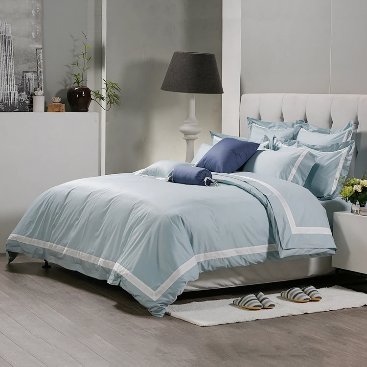 Hotel home linen 100% Cotton Bedding bed Set with Duvet Cover bed sheets high quality