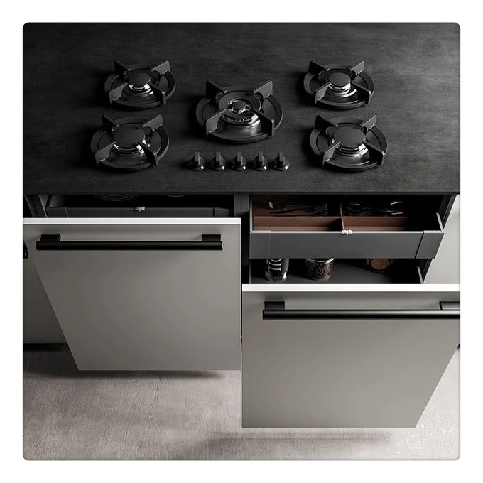 2022 Luxury Modern Modular Furniture Door Custom Ss Aluminum Outdoor Kitchen 304 Stainless Steel Kitchen Cabinet Made In China