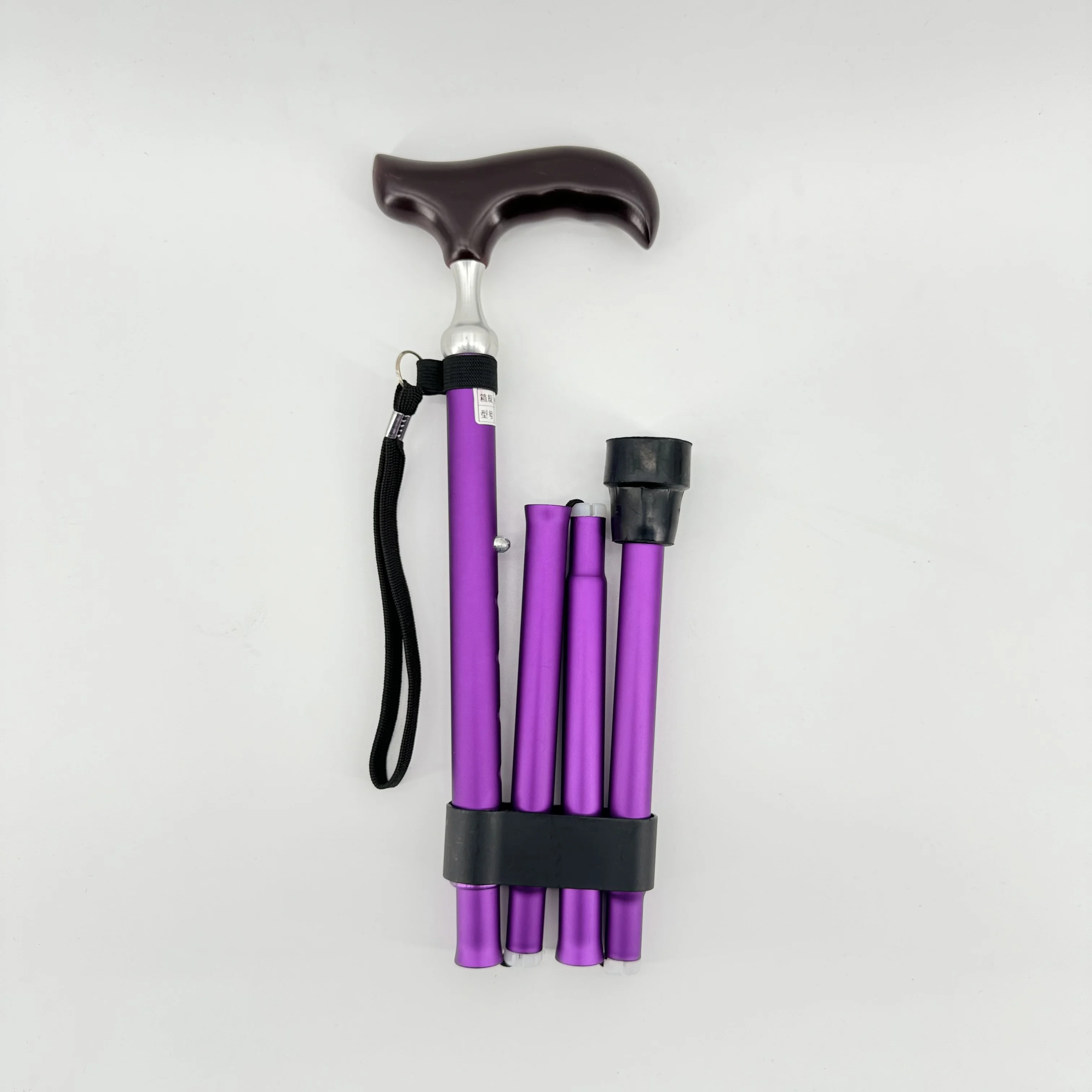 Wooden unique luxury handle alloy cane folding and telescopic cane for elderly assistance portable walking stick