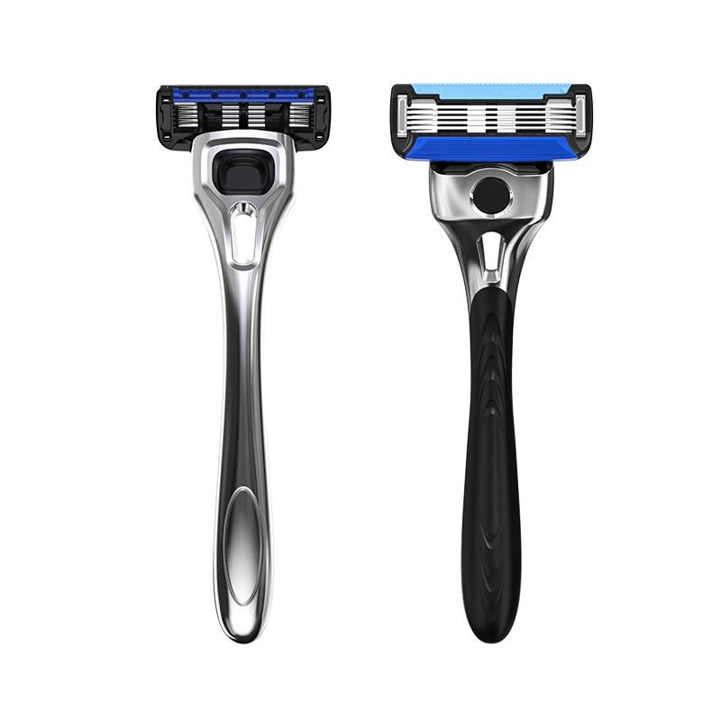 Safety Shaving Razor Men High Quality Metal Handle Shaving Razor Body Razor with 5 Layers Blades