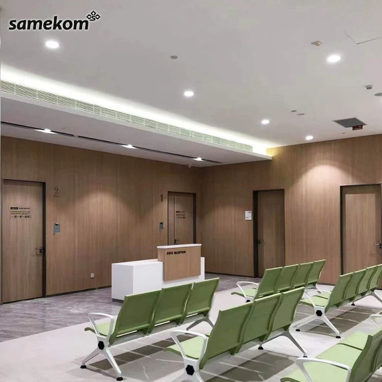 Swing Door HPL Door for Laboratory Pharmaceutical Hospital Aluminum Frame Clean Room Door