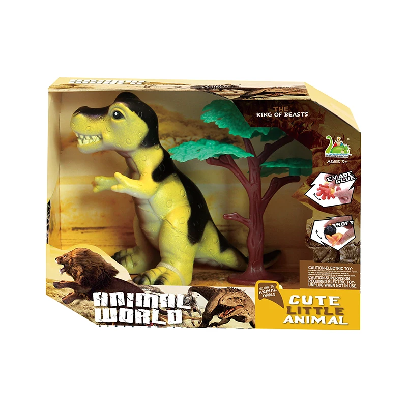 Factory Wholesale Hot Selling Cartoon Dino Combination Dinosaur Wildlife Toys Set Dinosaurs Toys For Kids