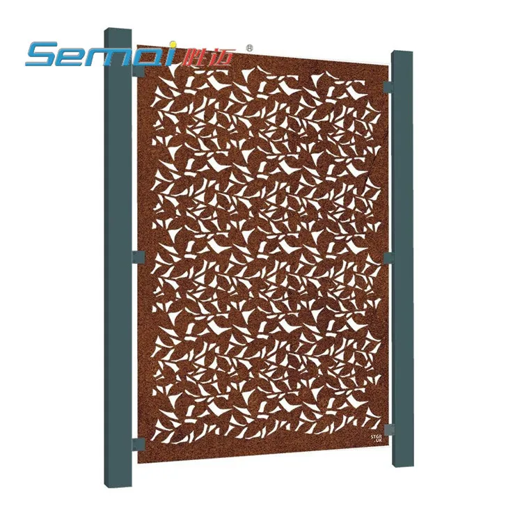 
Courtyard Laser Cut Aluminum Garden Yard Gates Fence Gate 