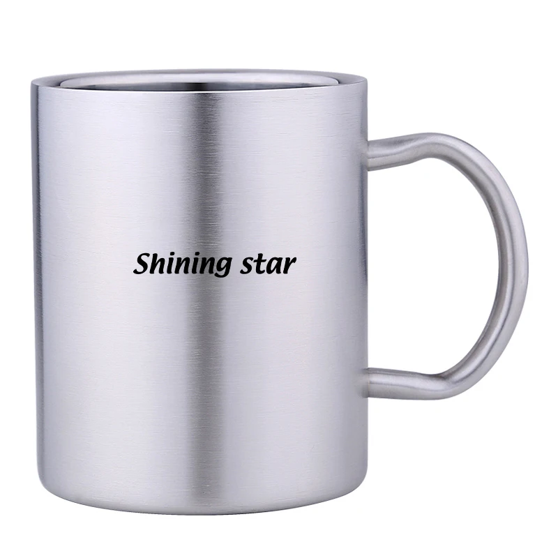 
Shining star New Hot 286Ml 400Ml Stainless Steel 304 Insulated Hot Water Coffee Beer Mugs With Lid And Logo 