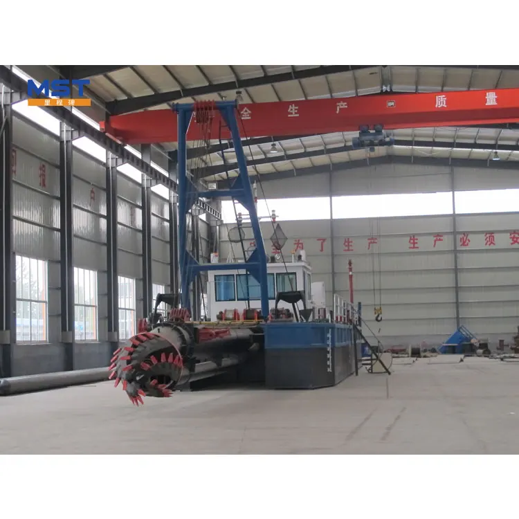 Small River Boat Dredger Pump Cutter Suction Self Propelled Cutter Suction Dredger Sale
