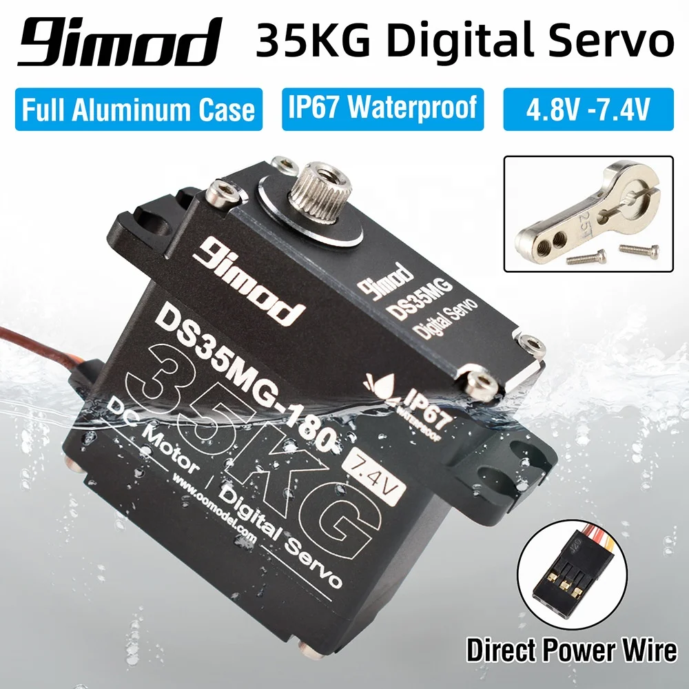 9imod DS35MG 180 270 degree 35kg high torque ip67 waterproof digital Servo