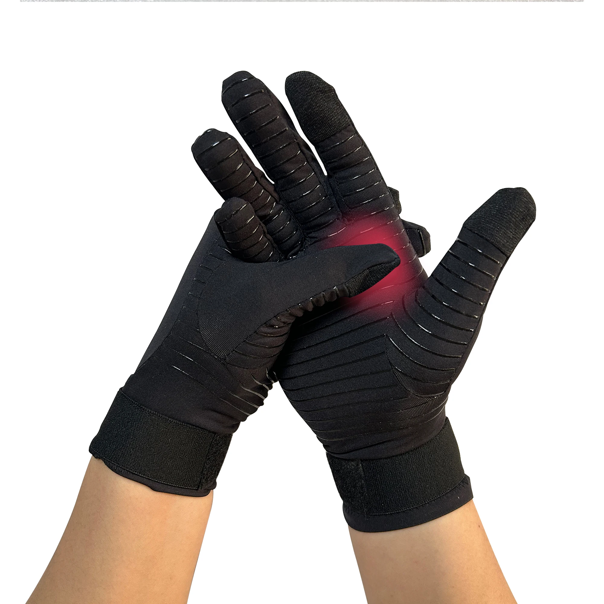 Customized Men Women Anti Slip Copper Arthritis Touch Screen Gloves Pain Relief Compression Gloves
