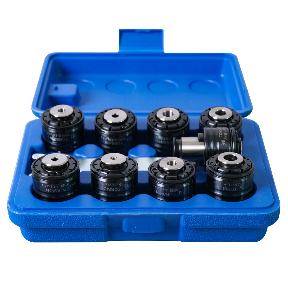 GT12 ANSI Collets 9PCS Tapping Head Collet Chuck GT12 Tap Collets for M16R/PNEU-M12 Tapping Machine