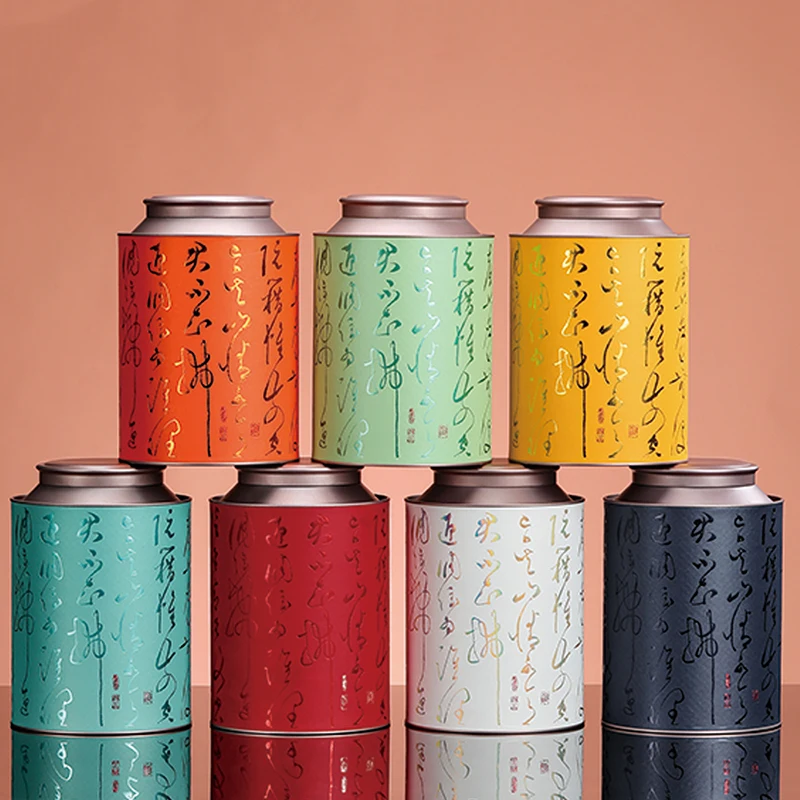 Gold-Stamped Tinplate Metal Cans for Packaging Tea Coffee Candies-for Food Use